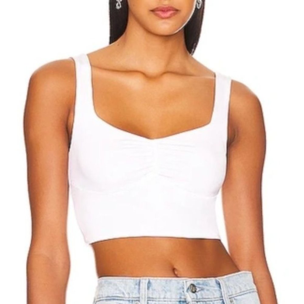 Revolve x Remi Mikaela Cami Top White Crop Size XS